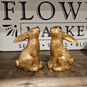 Target Dollar Spot Gold Bunny Figurines